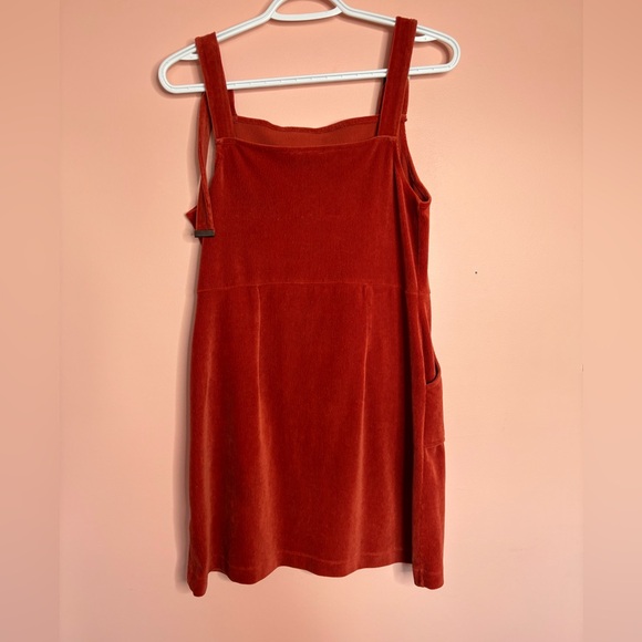 TOPSHOP Orange Overall Dress - Picture 2 of 3